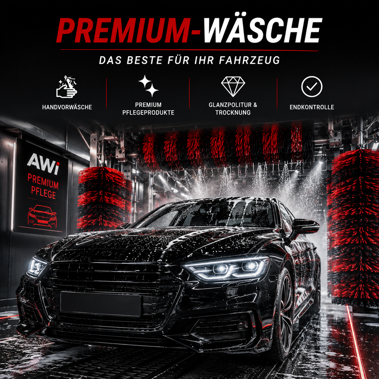 Premium Fahrzeugwäsche im Auto-Waschpark Ingelheim